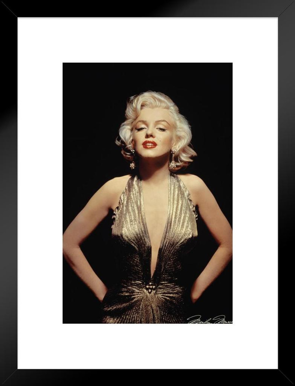 marilyn monroe gold dress